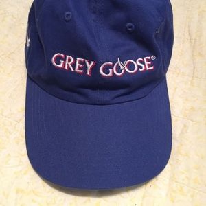 Men's Grey Goose Baseball Cap-Blue w/White/Red